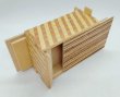 Photo3: Double compartment 7steps/Maze 5steps Zebra/Rosewood 4 sun Japanese puzzle box Himitsu-bako (3)
