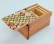 Photo2: 5 steps Yosegi/Natural wood 2.5 sun Japanese puzzle box Himitsu-bako (2)