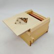 Photo2: Square 12 steps One-point yosegi Japanese puzzle box Himitsu-bako (2)