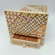 Photo6: Drawer 10 steps yosegi 5 sun Japanese puzzle box Himitsu-bako (6)