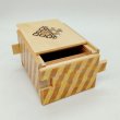 Photo5: 12 steps One-point Yosegi/Ichimatsu 3 sun Japanese puzzle box Himitsu-bako (5)