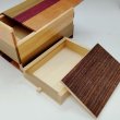 Photo3: Drawer 10 steps Natural wood 5 sun Japanese puzzle box Himitsu-bako (3)