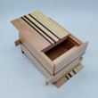 Photo3: 27 steps Natural wood 4.2 sun Japanese puzzle box Himitsu-bako (3)