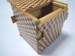 Photo4: 14 steps Ichimatsu 3 sun Cube Japanese puzzle box Himitsu-bako (4)