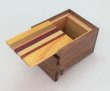 Photo2: 7 steps Natural wood 2 sun Japanese puzzle box Himitsu-bako (2)