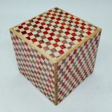 18 steps Ichimatsu 3 sun Cube Japanese puzzle box Himitsu-bako