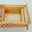 Photo4: 27 steps Zebra wood/Ichimatsu 4 sun Japanese puzzle box Himitsu-bako (4)