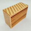 Photo6: 27 steps Zebra wood/Ichimatsu 4 sun Japanese puzzle box Himitsu-bako (6)