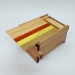 Photo2: 12 steps Natural wood 3 sun Japanese puzzle box Himitsu-bako (2)