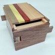 Photo7: 12 steps Natural wood 3 sun Japanese puzzle box Himitsu-bako (7)