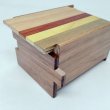 Photo6: 12 steps Natural wood 3 sun Japanese puzzle box Himitsu-bako (6)