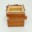 Photo2: 12 steps Cube Natural wood 2 sun Japanese puzzle box Himitsu-bako (2)