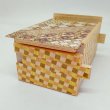 Photo6: 18 steps Yosegi/Ichimatsu 4 sun Japanese puzzle box Himitsu-bako  (6)