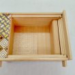 Photo4: 18 steps Yosegi/Ichimatsu 4 sun Japanese puzzle box Himitsu-bako  (4)