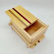 Photo3: 21 steps Natural wood 4.2 sun Japanese puzzle box Himitsu-bako 01 (3)