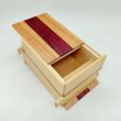 Photo3: 21 steps Natural wood 4.2 sun Japanese puzzle box Himitsu-bako 02 (3)