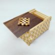 Photo2: 12 steps one-point ichimatsu and ichimatsu 3 sun Japanese puzzle box Himitsu-bako (2)