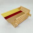 Photo2: 27 steps Natural wood/Ichimatsu 4 sun Japanese puzzle box Himitsu-bako (2)