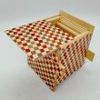 Photo2: 27 steps Ichimatsu 3 sun Cube Japanese puzzle box Himitsu-bako (2)